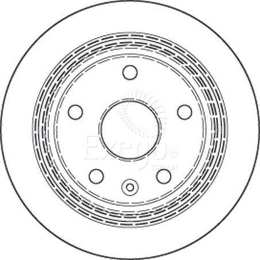 TRW Brake Rotor 258mm Rear DF4557S
