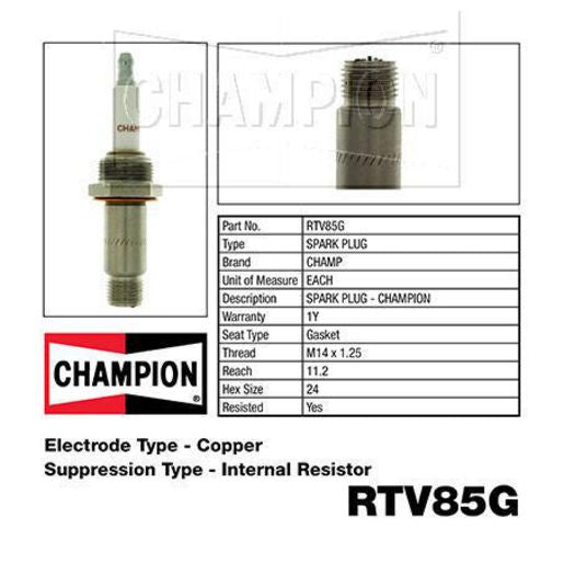 Champion Spark Plug RTV85G