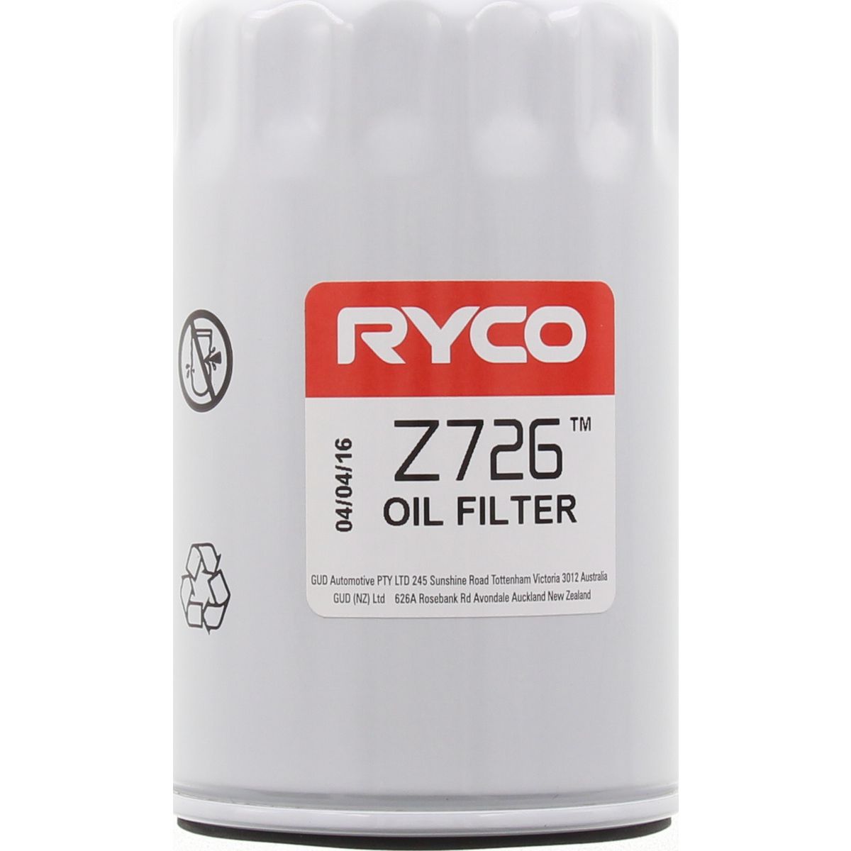 Ryco Oil Filter Z726