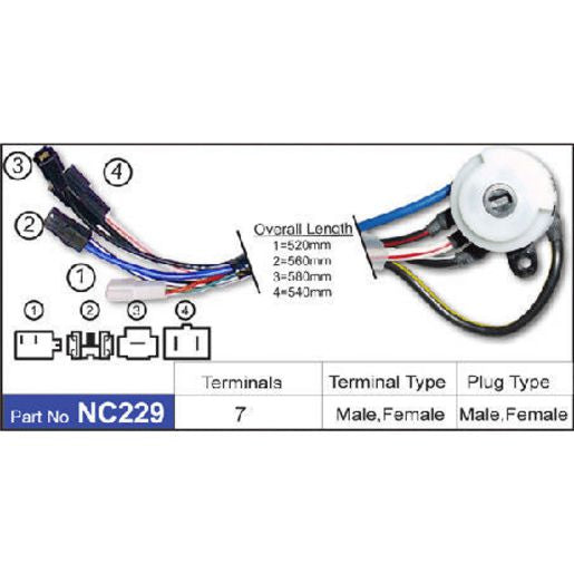 NICE Ignition Switch NC229