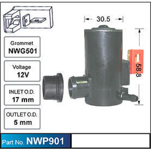 NICE Windscreen Washer Pump NWP901