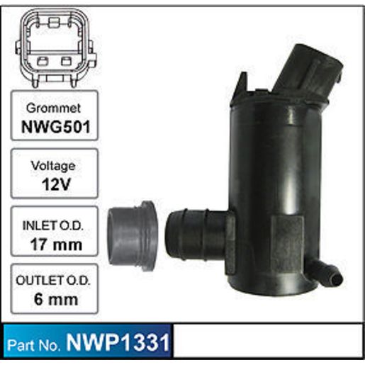 NICE Windscreen Washer Pump NWP1331