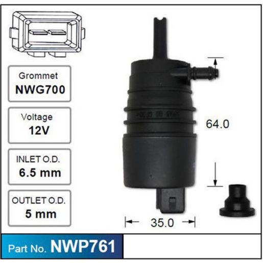 NICE Windscreen Washer Pump NWP761