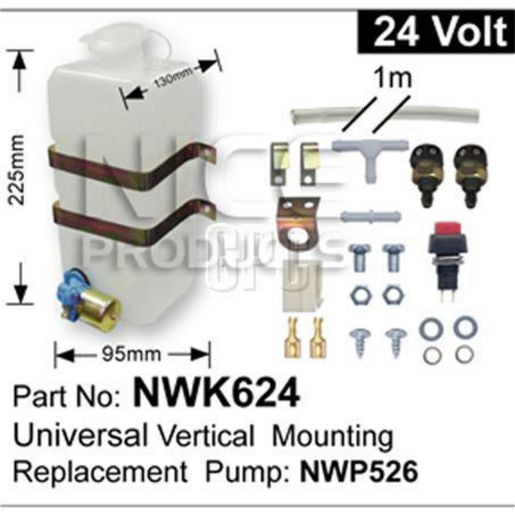 NICE Windscreen Washer Pump Kit NWK624