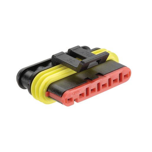 Narva AMP Super Seal Waterproof Connector 6-Way with Terminals & Seals Male (10Pk) 57516