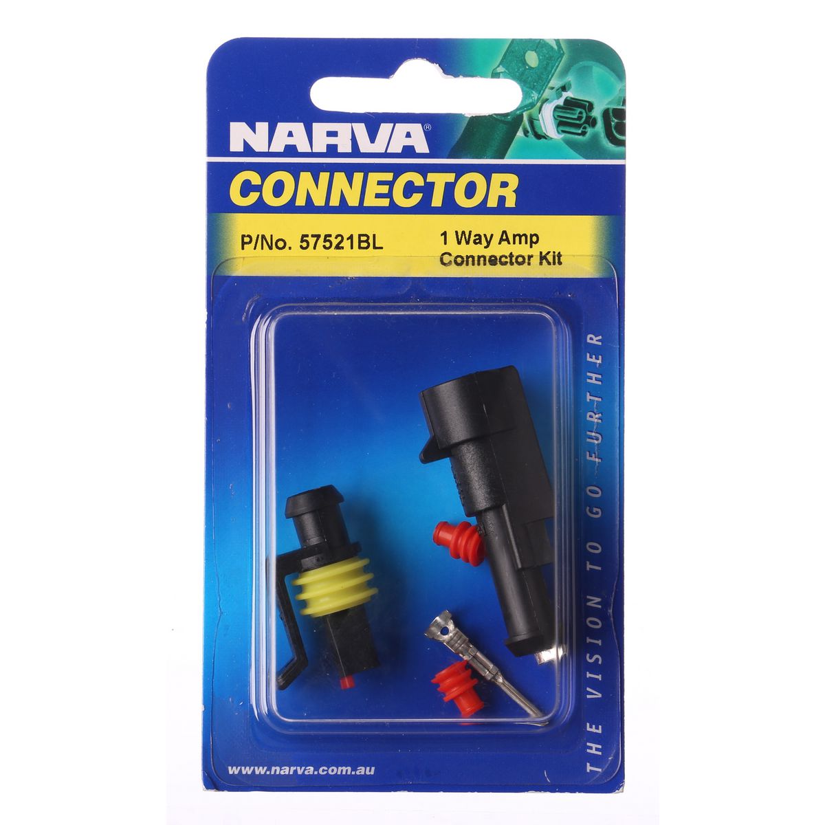 Narva 1 Way Waterproof AMP Connector Housing Kit 57521BL