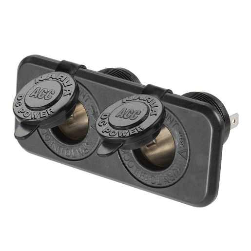 Narva Socket Twin Cigarette Lighter 81027BL