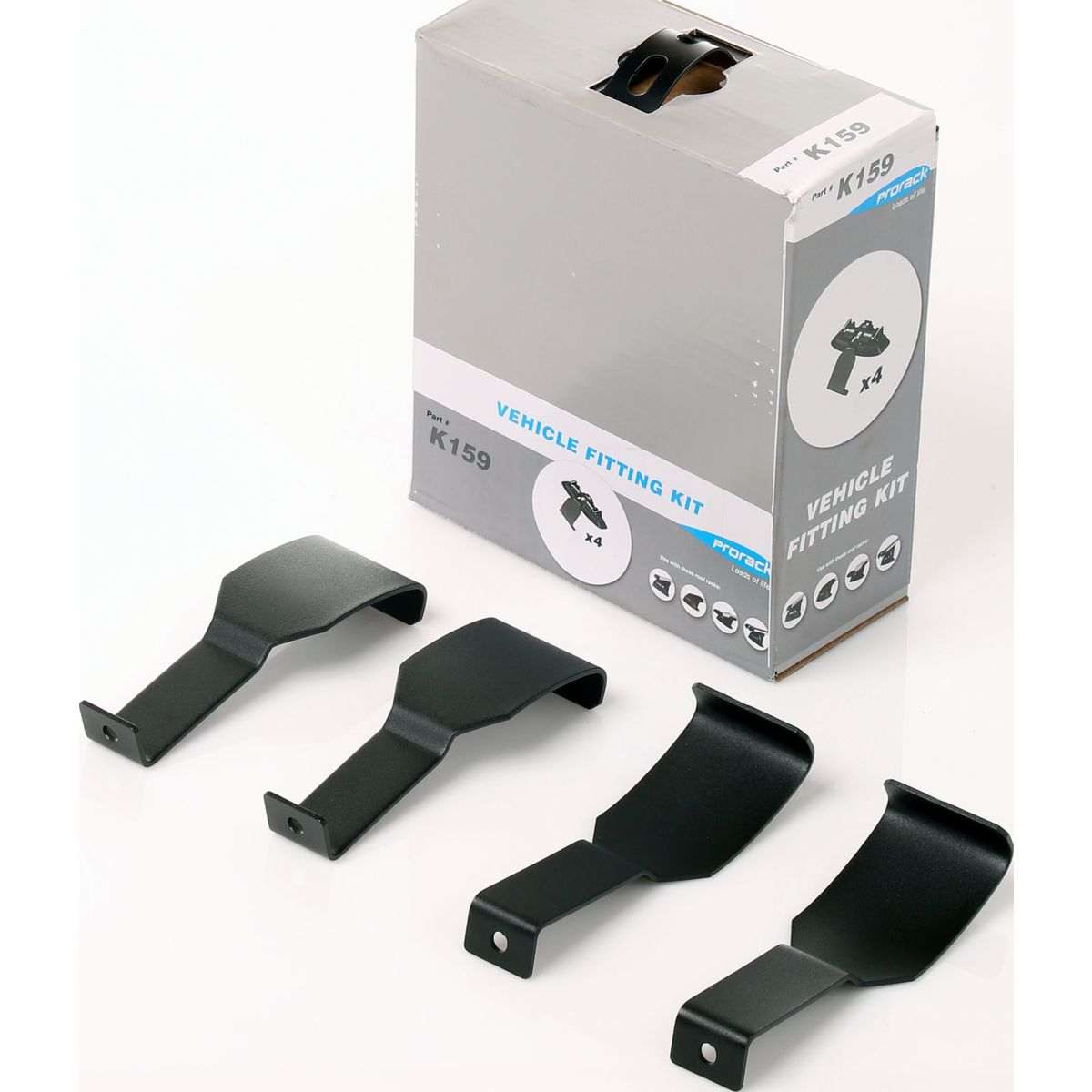 Prorack Roof Rack Fitting Kit Black Toyota Hilux 05-12