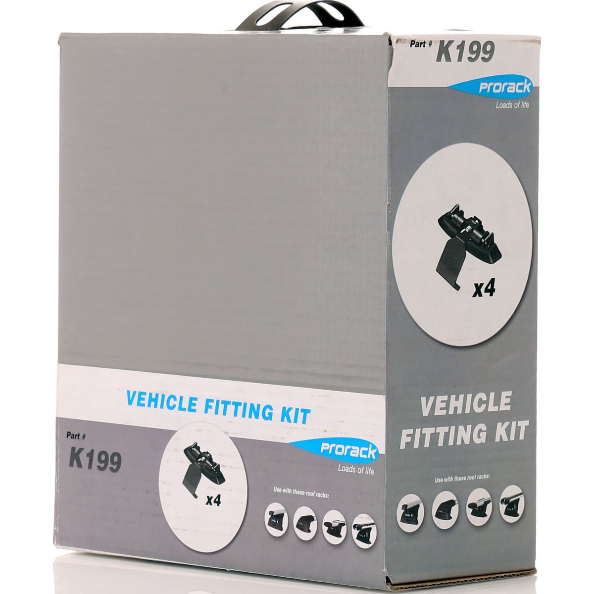 Prorack Roof Rack Fitting Kit Black K199