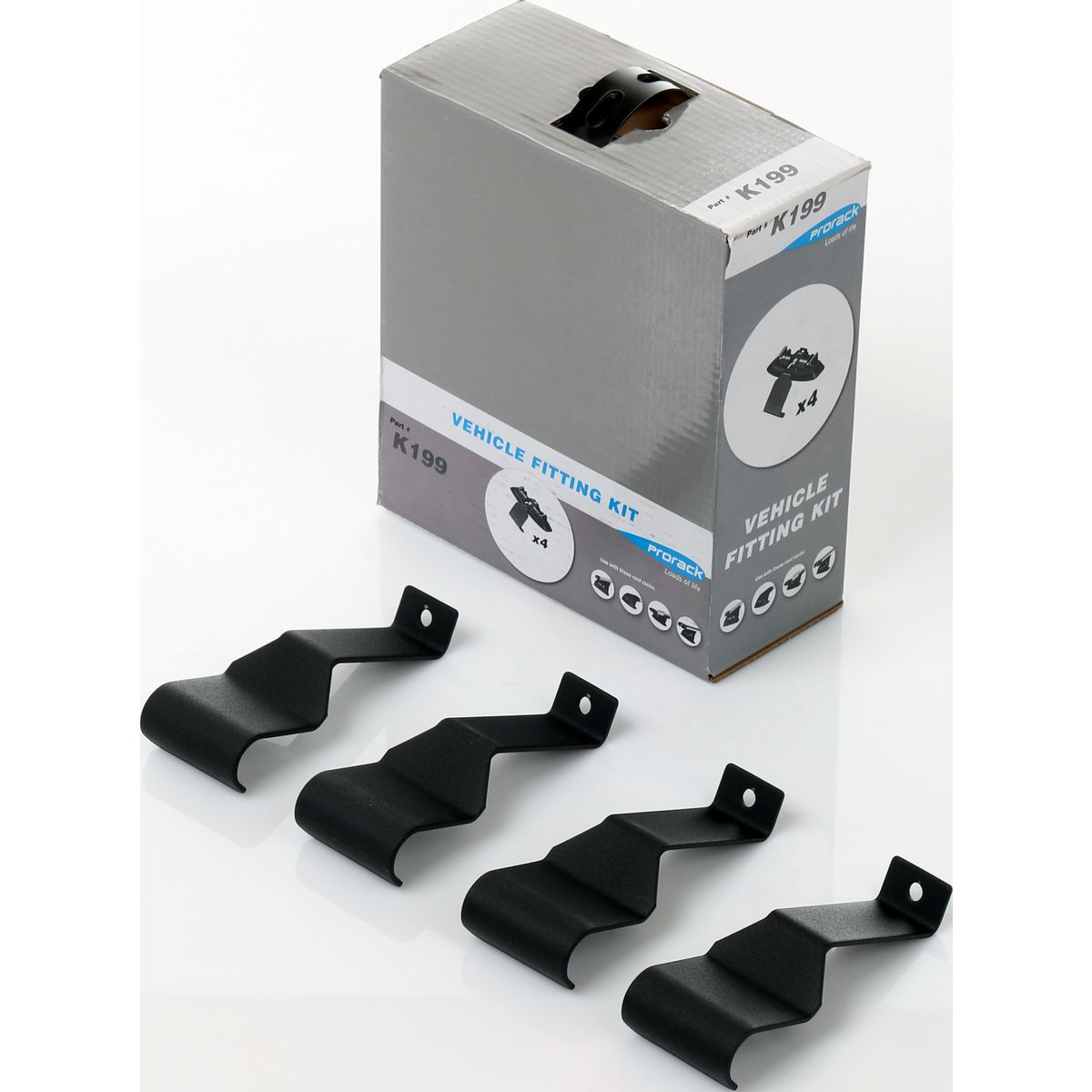 Prorack Roof Rack Fitting Kit Black K199