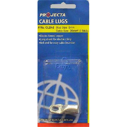 PROJECTA Cable Lug 25-28mm Stud CL29-2