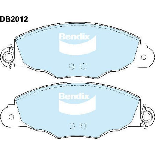 Bendix Heavy Duty Brake Pad Set Front DB2012 HD