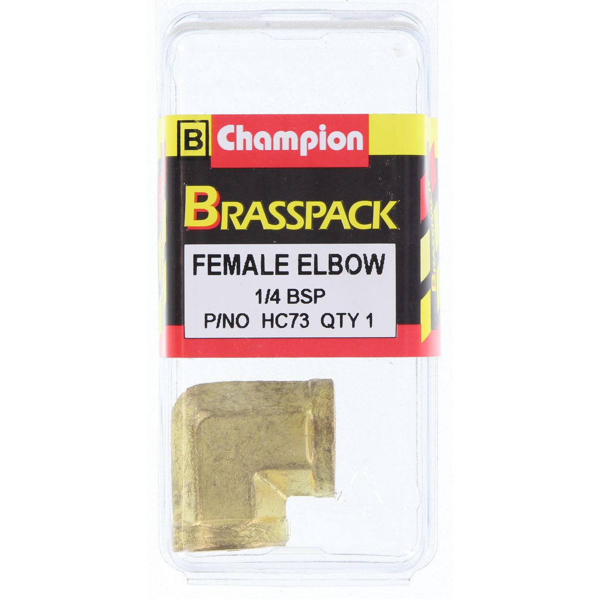 Champion Brass Female 90 Elbow 1/4 BSP HC73