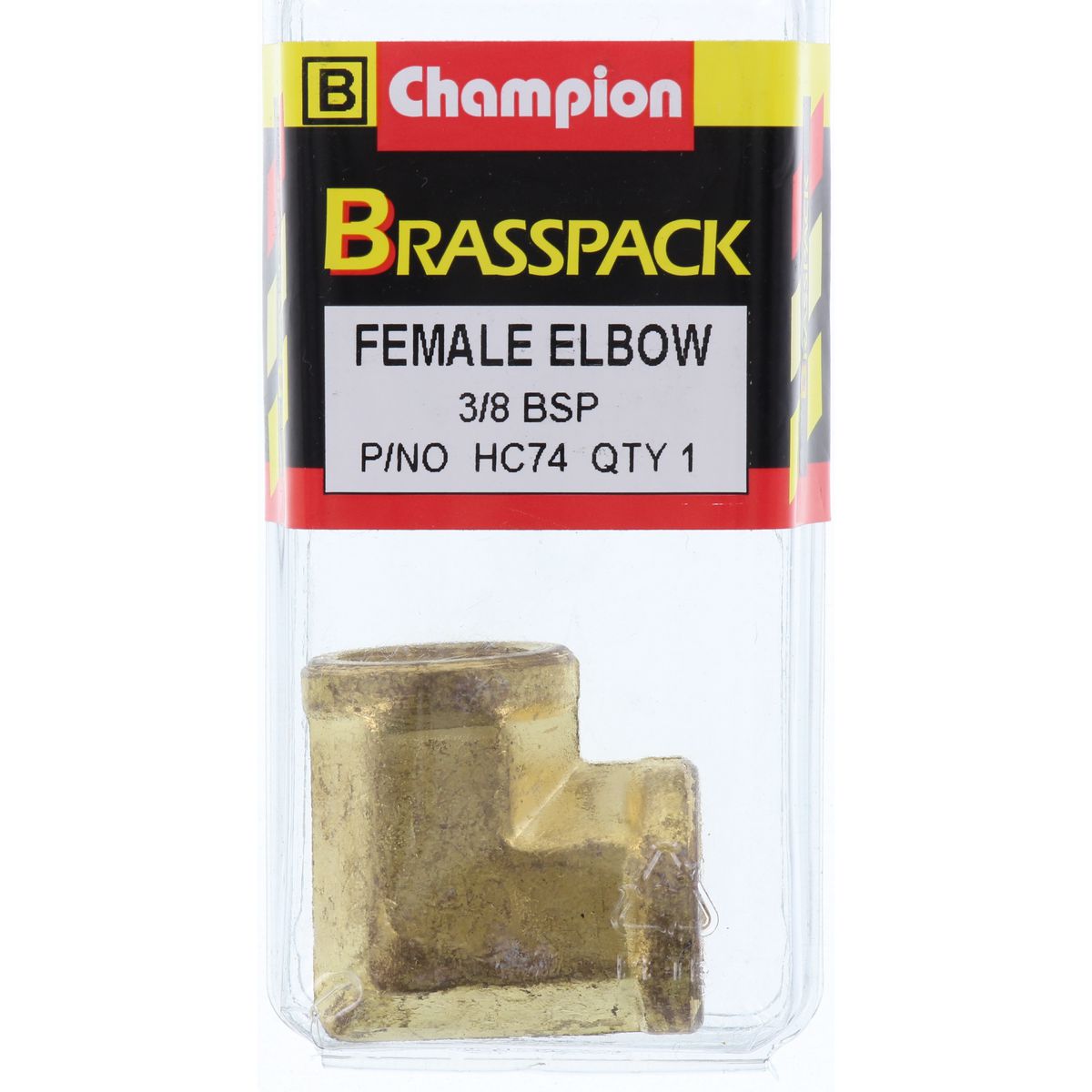 Champion Brass Female 90 Elbow 3/8 BSP HC74