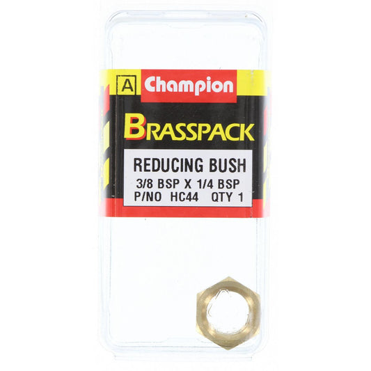 Champion Brass Reducing Bush 3/8 x 1/4 BSP HC44