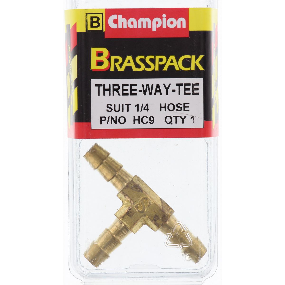 Champion Brass Tee Joiner 1/4 Hose HC9