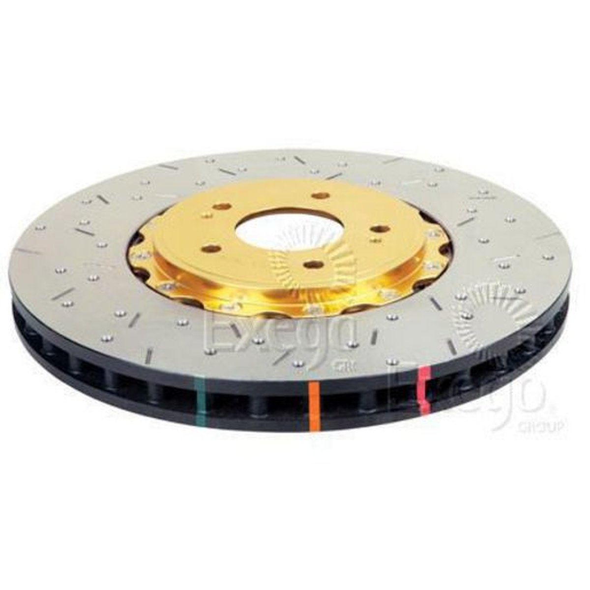 DBA HD 5000 Drilled Slotted 2Pc Brake Rotor Single 355mm Front DBA52604GLDXS