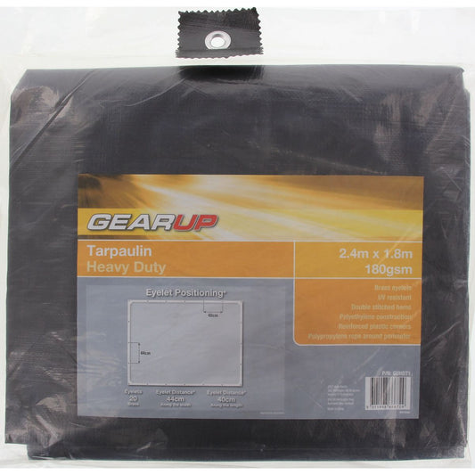 Gearup Heavy Duty Tarpaulin Reinforced 2.4m x 1.8m