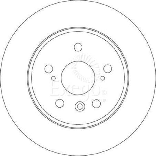 TRW Brake Rotor 288mm Rear DF4500S