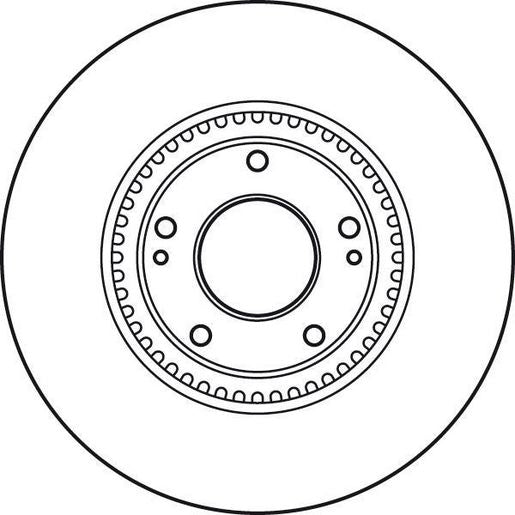 TRW Brake Rotor Front DF4957S