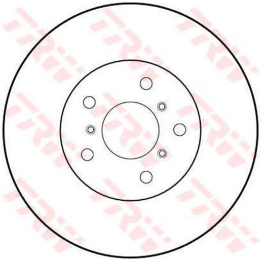 TRW Brake Rotor 255mm Front DF1417S