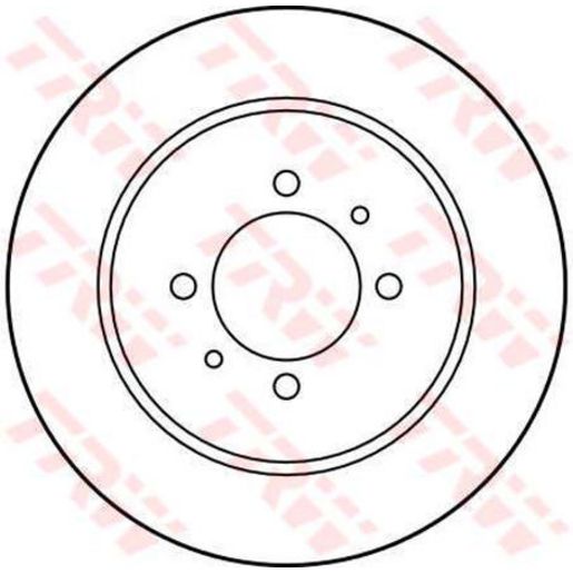 TRW Brake Rotor 258mm Rear DF4000S
