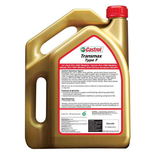 Castrol Transmax Automatic Transmission Fluid Type F 4L 3371519