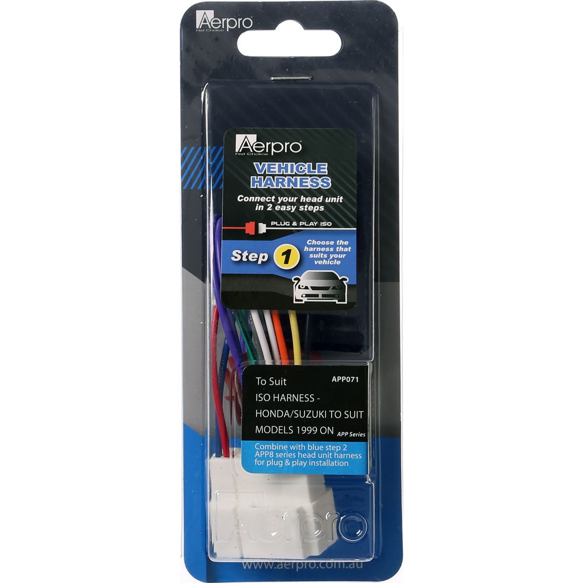 Aerpro ISO Harness fits - Honda/Suzuki 1999 ON