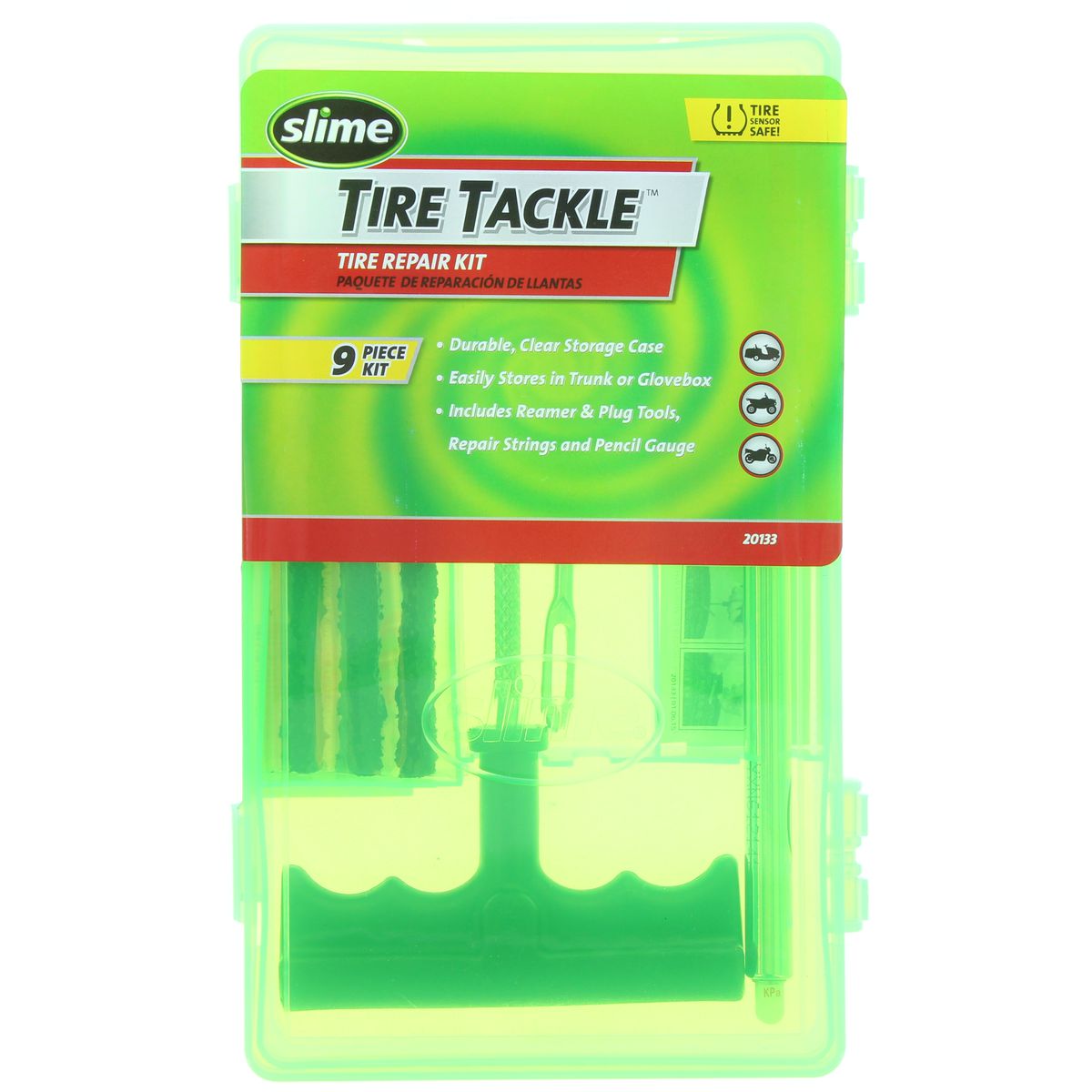 Slime Tyre Repair Tackle Kit 9 Piece 20133