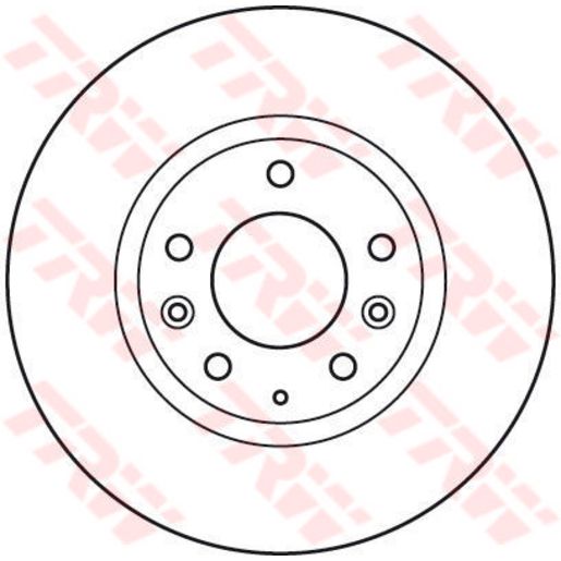 TRW Brake Rotor Front DF4958S