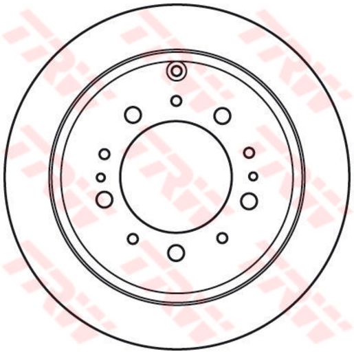 TRW Brake Rotor Rear DF4965S