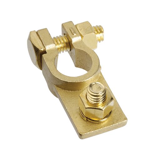 PROJECTA Forged Brass Battery Terminal Negative Stud Square Mount BT10-N1