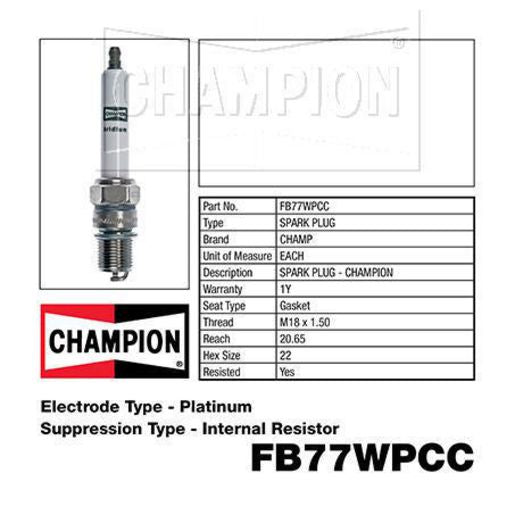 Champion Spark Plug FB77WPCC