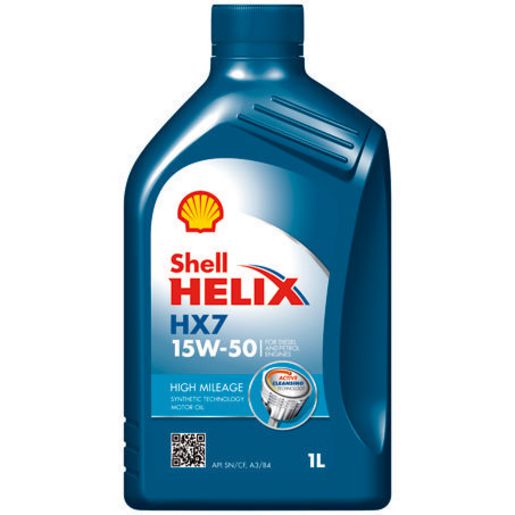 Shell Helix High Mileage Engine Oil 15W50 1L