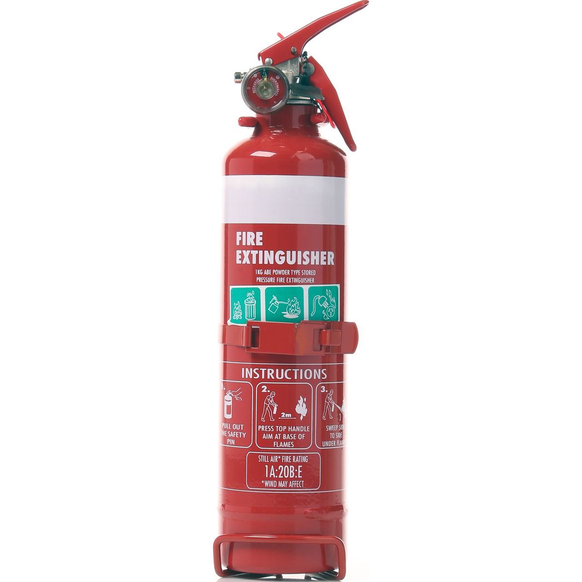 Firebox Fire Extinguisher Dry Chemical Powder ABE 1kg FIREEXT1KG