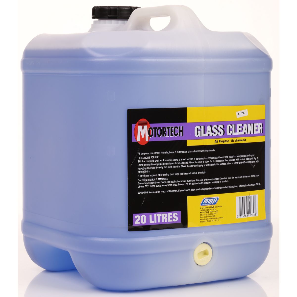 Motortech Glass Cleaner 20L MT5119