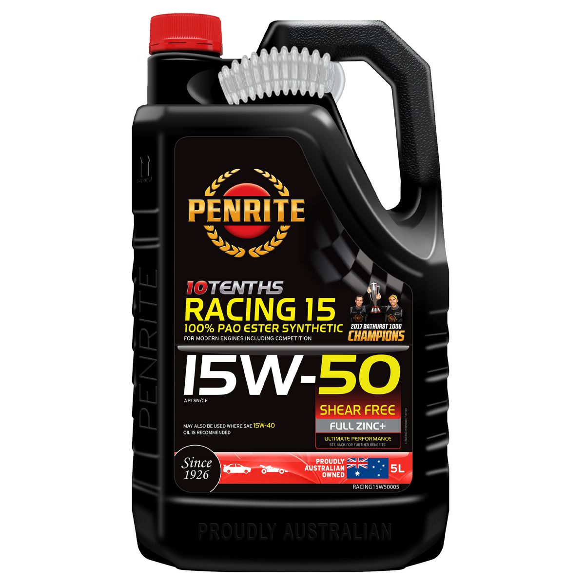 Penrite 10 Tenths Racing 15W-50 Engine Oil 5L