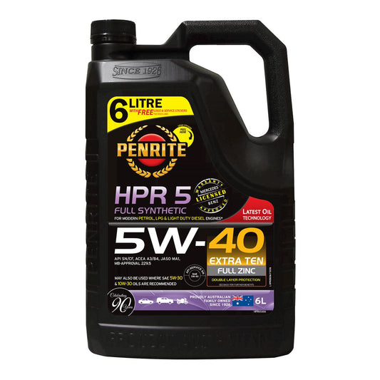 Penrite HPR 5 SAE 5W-40 Engine Oil 6L