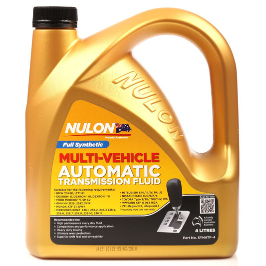 Nulon Automatic Transmission Fluid Full Synthetic 4L