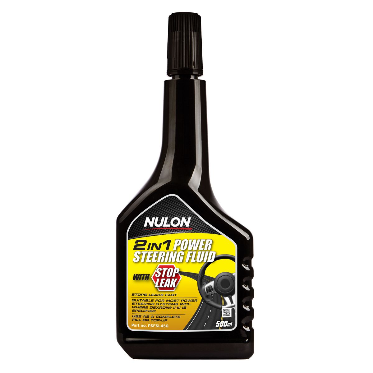 Nulon Power Steering Fluid and Stop Leak 450ml
