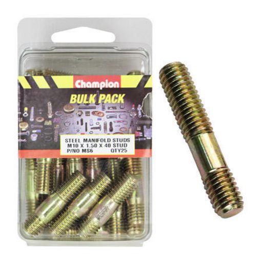 Champion Manifold Stud M10 x 40 x 1.5mm 25Pk MS6