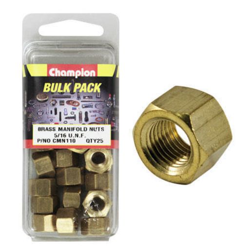 Champion Brass Nut Manifold 5/16"" UNF 25Pk CMN110