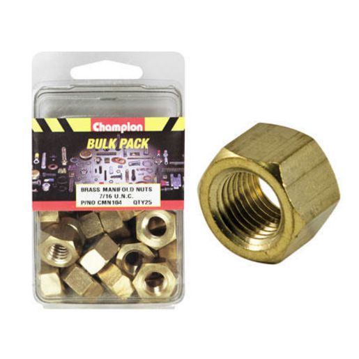 Champion Brass Nut Manifold 7/16"" UNC 25Pk CMN104