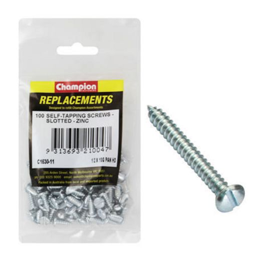 Champion Screw Self Tapp Panhead Combo 4.8 x 13mm 100Pk C1630-11