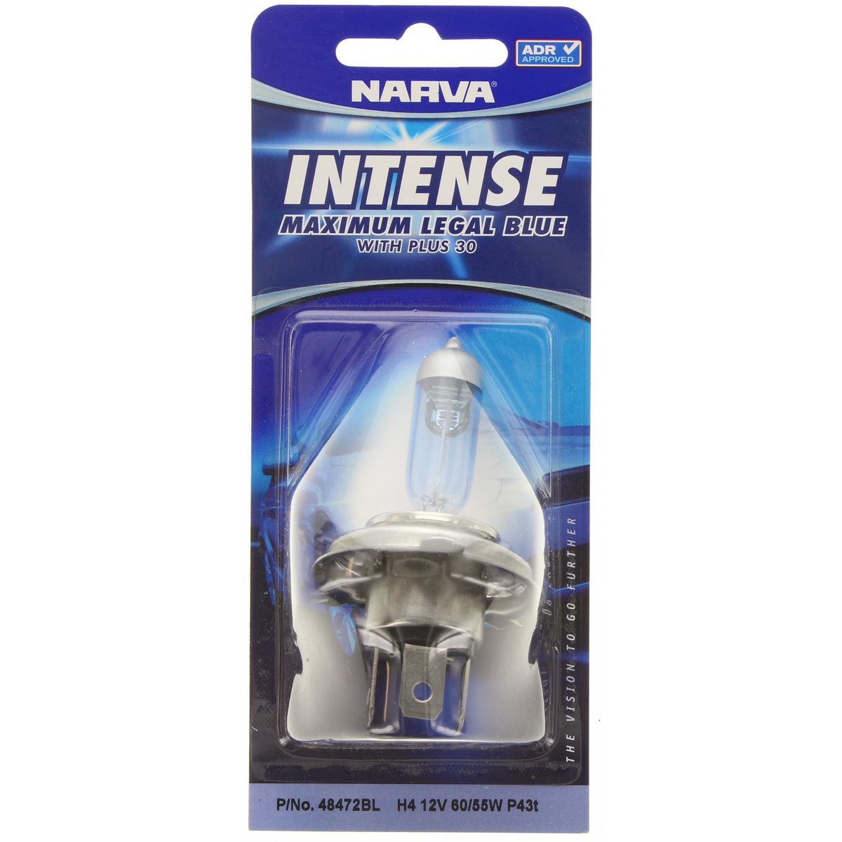 Narva Plus 30 Intense Halogen Headlight Globe H4 12V 60/55W 48472BL