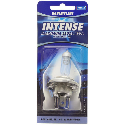 Narva Plus 30 Intense Halogen Headlight Globe H4 12V 60/55W 48472BL