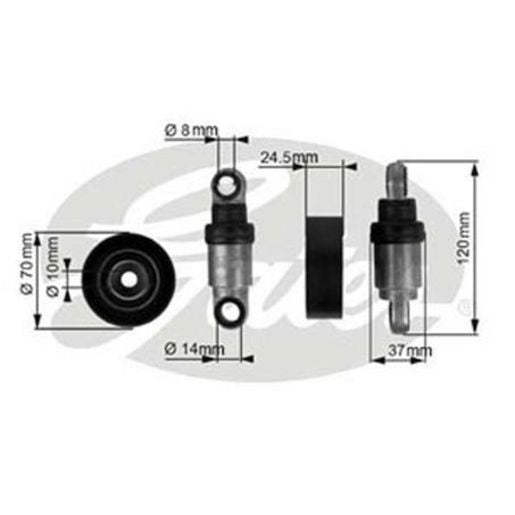 Gates Automatic Belt Tensioner 38242
