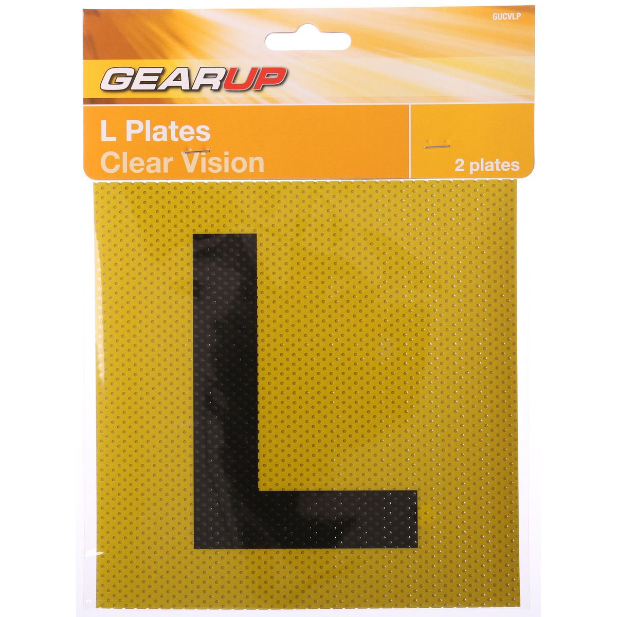Gearup Clear Vision L Learner Plate Set GUCVLP