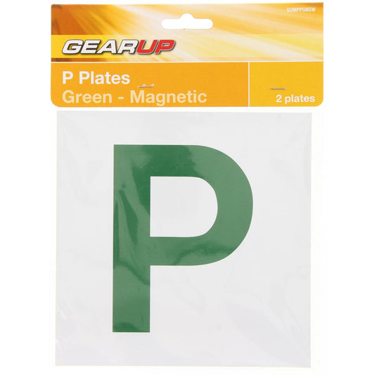 Gearup Magnetic Probationary Plate Set Green