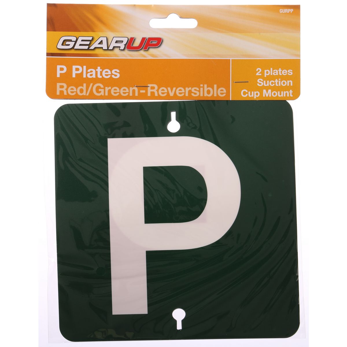 Gearup Red/Green Probationary Plate Set - Reversable GURPP